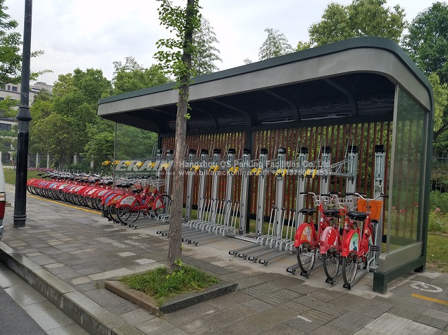 bus station bike racks
