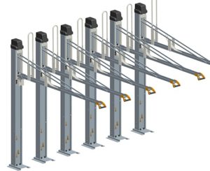 Manual bike rack