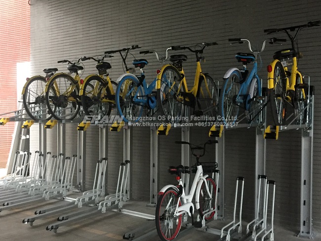 school two tier bike racks