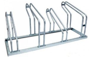 Traditional single decker bicycle rack