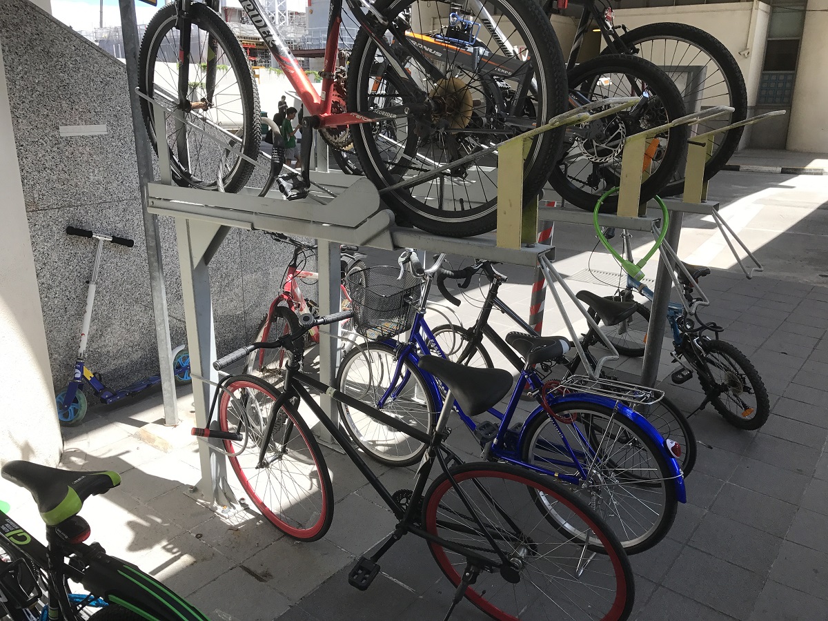 campus two tier bike racks