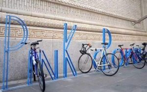 custom single sided bike racks