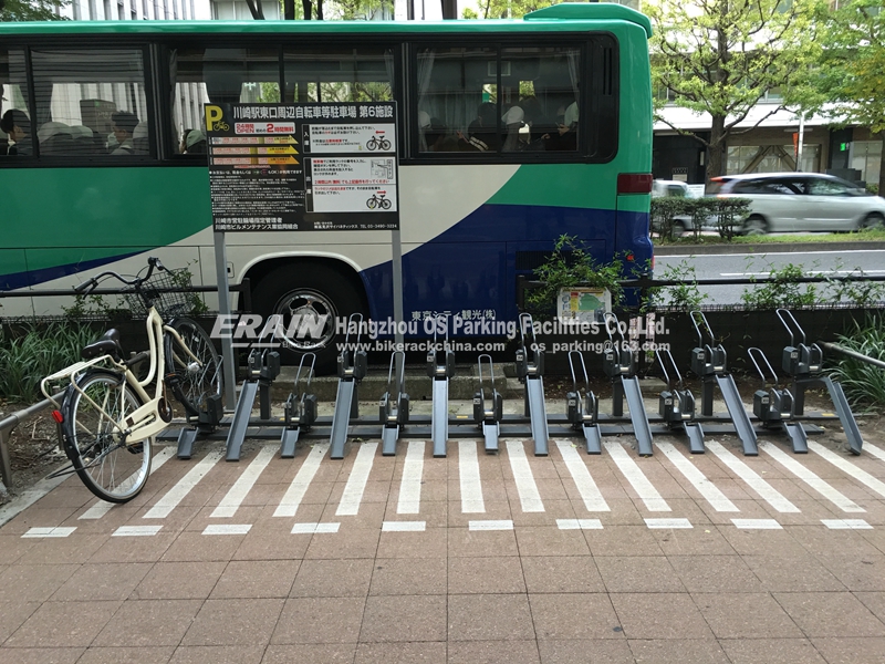 Lockable bike rack