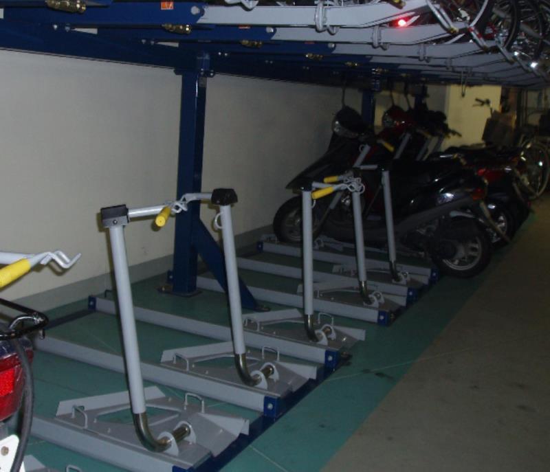 Motor bike rack